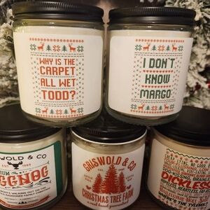 Set Of 5 National Lampoons Christmas Vacation Soy Candles